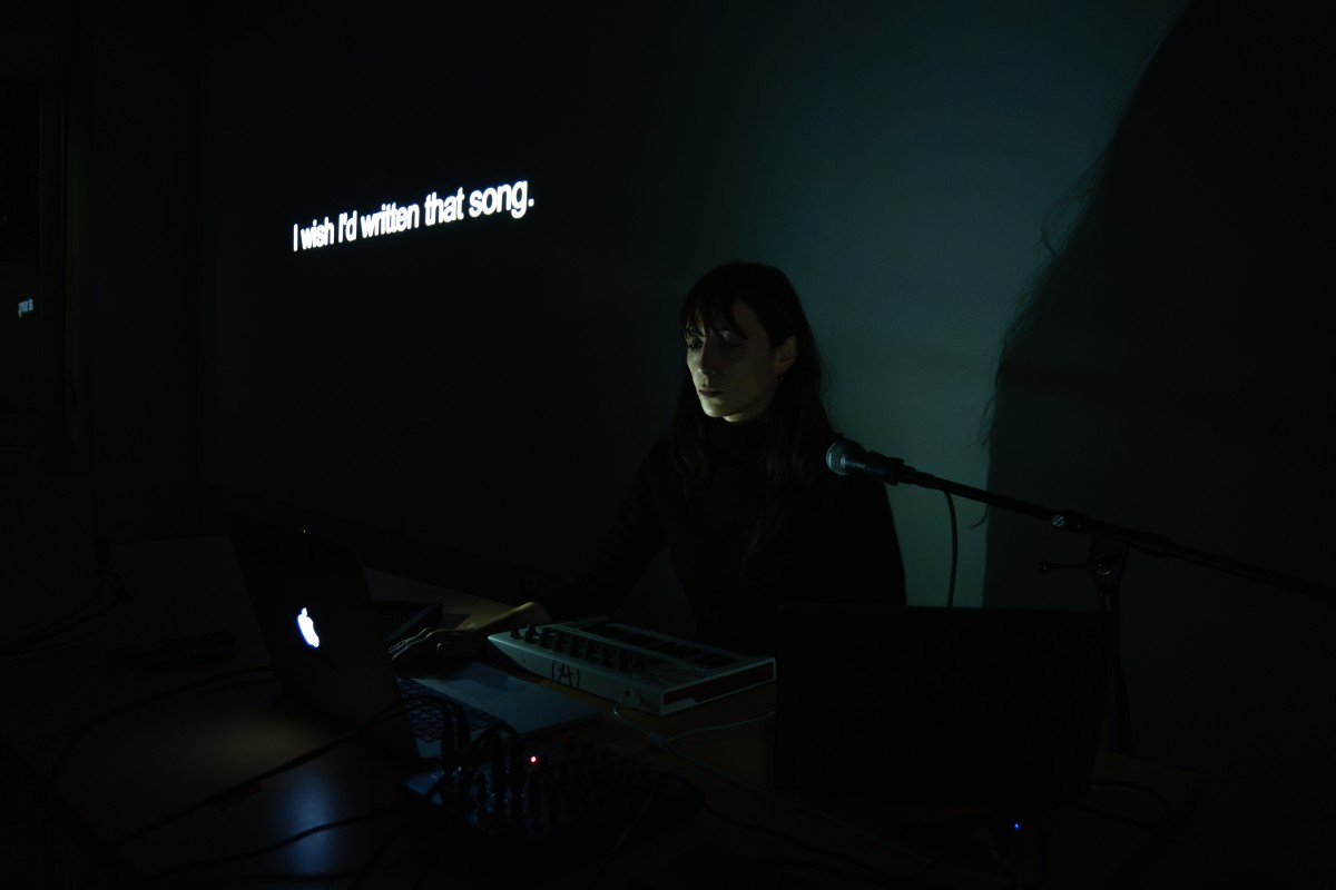 8937th song, performance at Pickle Bar, Berlin, photo 1 by Monika Karczmarczyk, thanks to Slavs and Tatars Pickle Bar