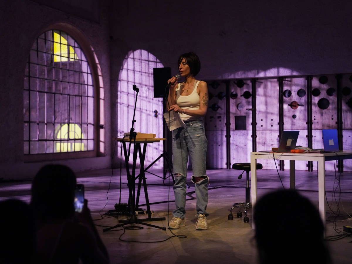 Melis Tezkan, 8938th song: with Nil Yalter, Live Works Festival at Centrale Fies, photo 1 by Alessandro Sala