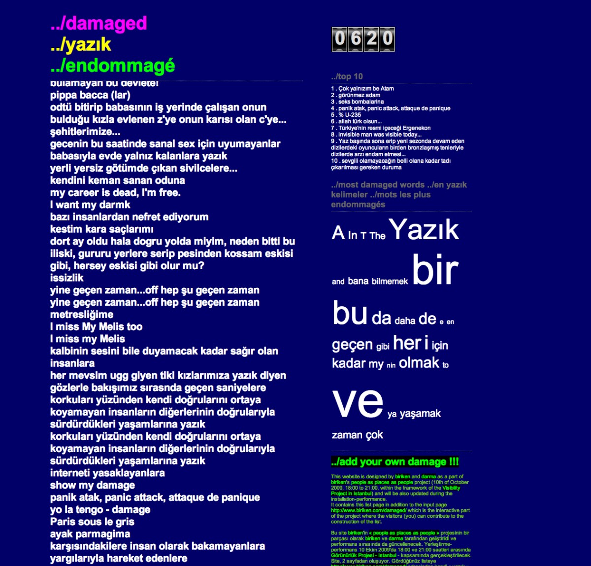 People as places as people by biriken (Melis Tezkan and Okan Urun), screen shot