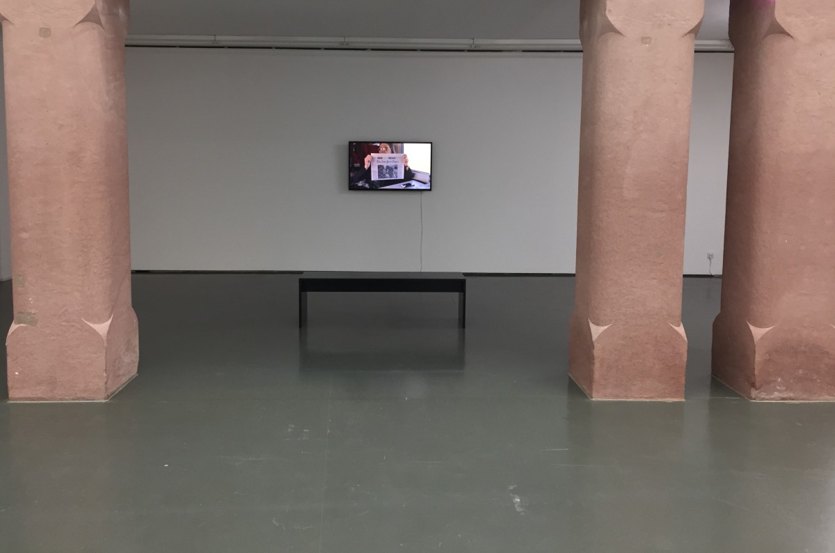 With Nil, Video by Melis Tezkan, exhibition view 1 from Unspeakable home, enchanting companions at Badischer Kunstverein in Karlsruhe in 2019
