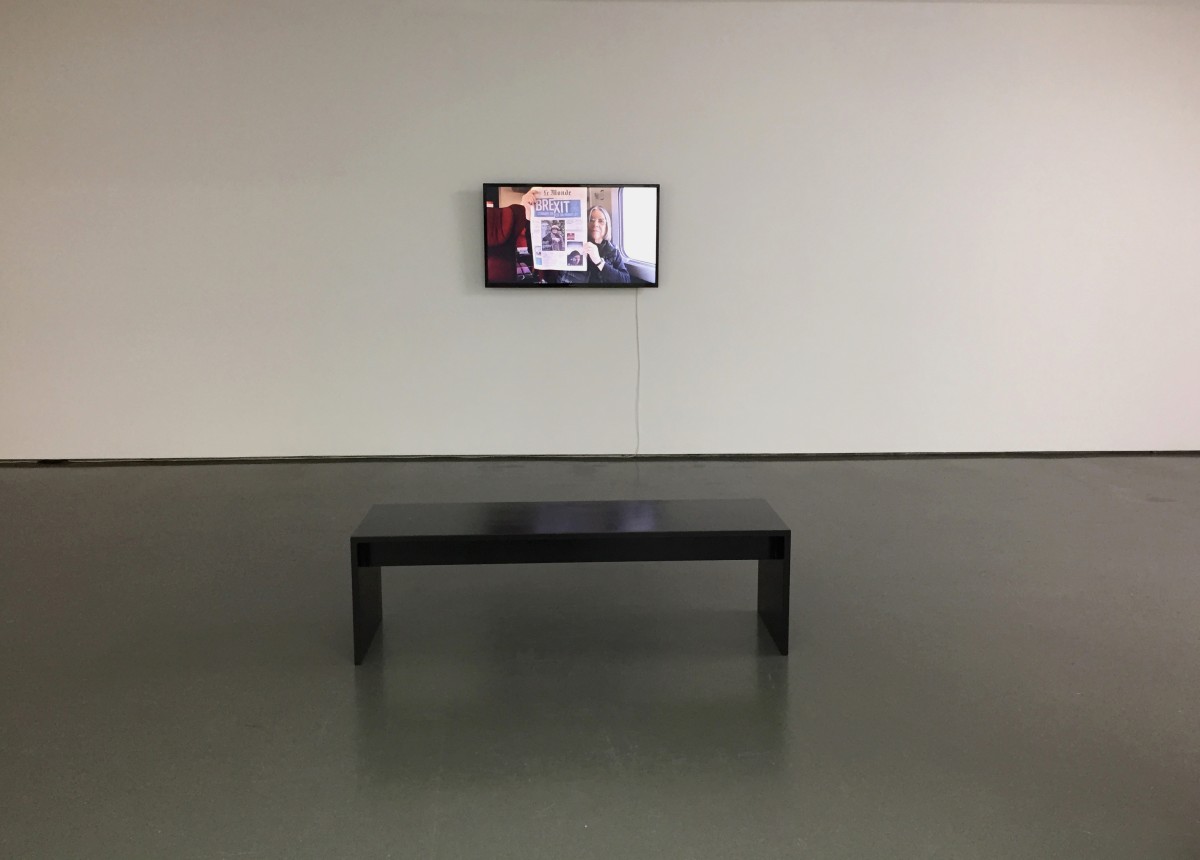 With Nil, Video by Melis Tezkan, exhibition view 2 from Unspeakable home, enchanting companions at Badischer Kunstverein in Karlsruhe in 2019